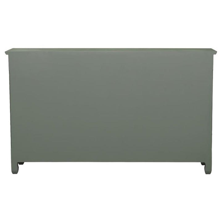 Madeline 3-door Accent Cabinet Antique Green (950357)