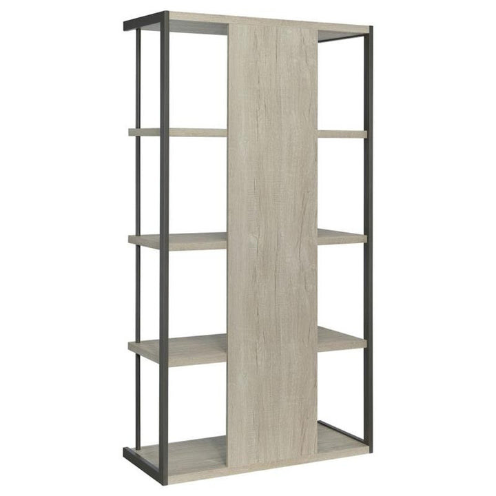 Loomis 4-shelf Bookcase Whitewashed Grey (805884)