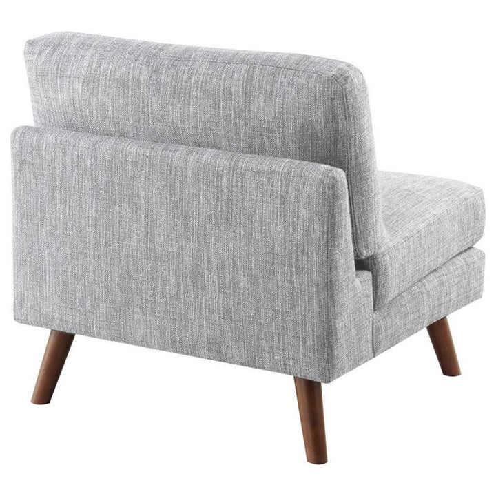 Churchill Button Tufted Armless Chair Grey (551302)