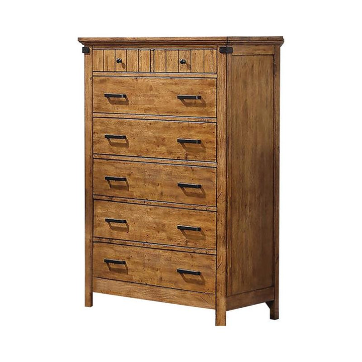 Brenner Panel Bedroom Set Rustic Honey (205261Q-S5)