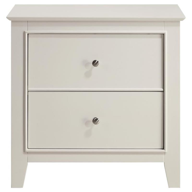 Selena 2-drawer Nightstand Cream White (400232)