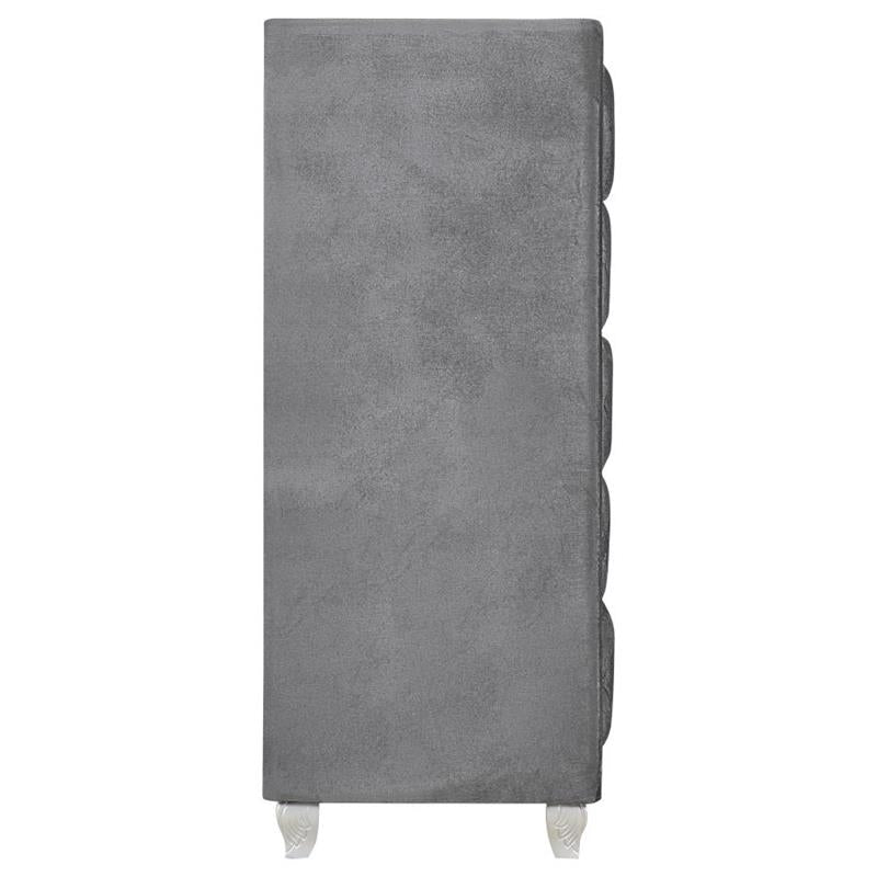 Deanna 5-drawer Rectangular Chest Grey (205105)