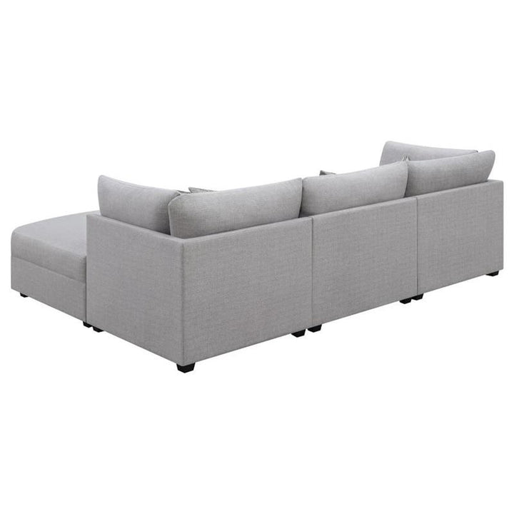 Cambria 4-piece Upholstered Modular Sectional Grey (551511-S4A)