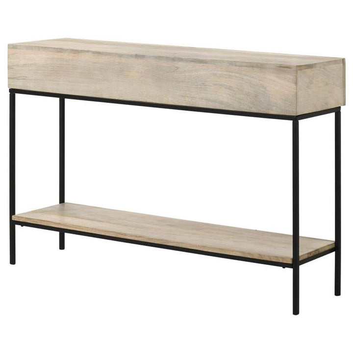 Rubeus 2-drawer Console Table with Open Shelf White Washed (959541)