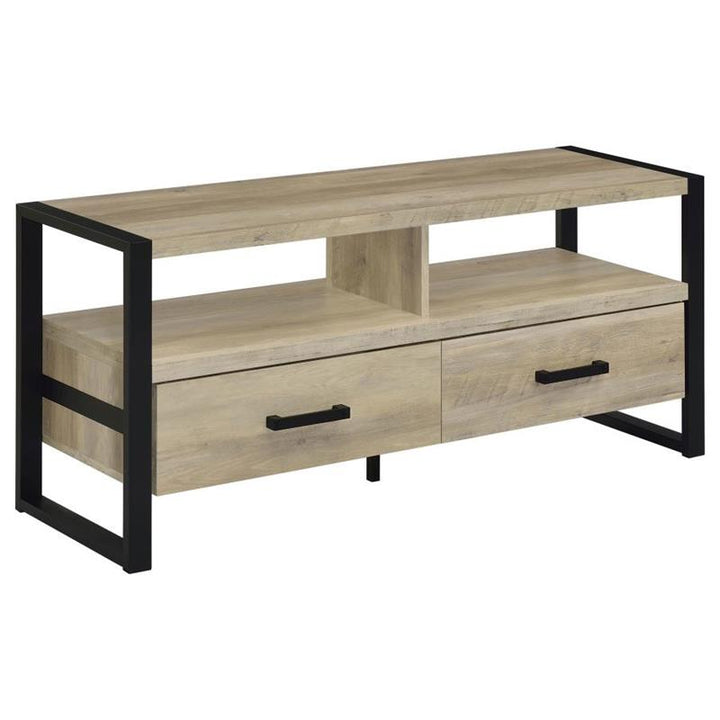 James 2-drawer Composite Wood 48" TV Stand Antique Pine (704271)