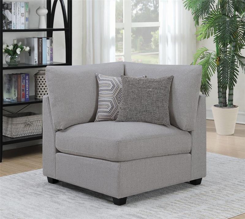 Cambria Upholstered Corner Chair Grey (551512)