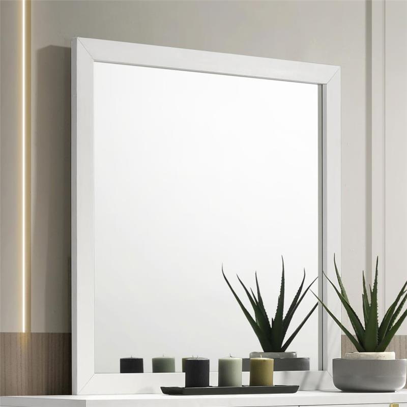 Marceline Dresser Mirror White (222934)