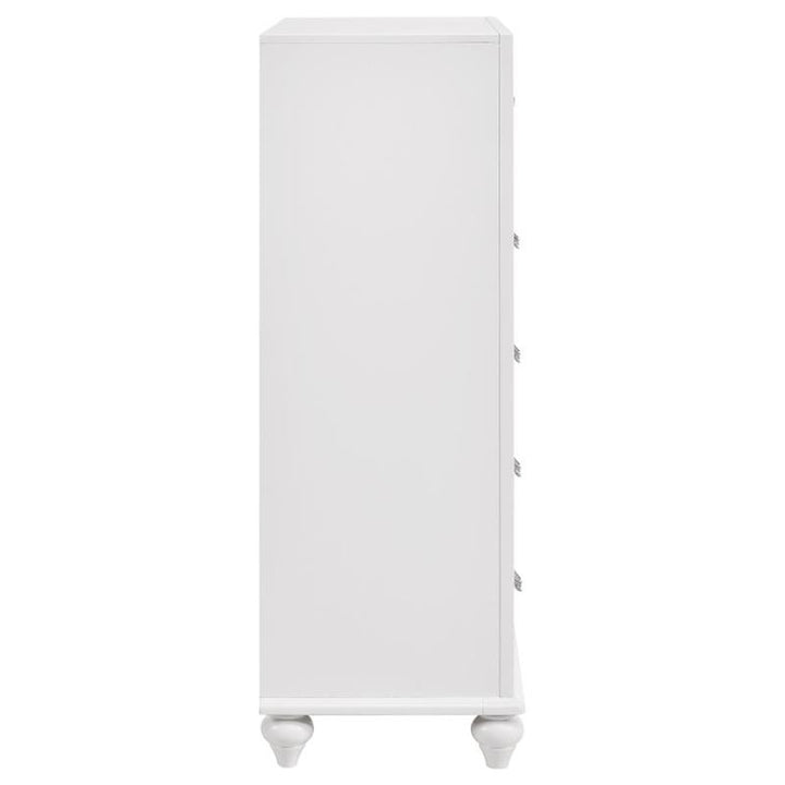 Barzini 5-drawer Chest White (205895)