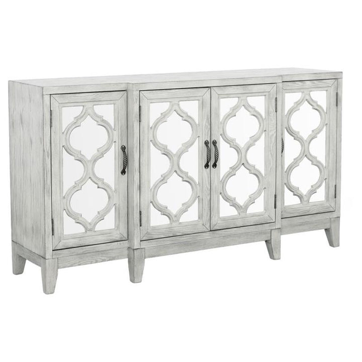 Mckellen 4-door Accent Cabinet Antique White (953376)