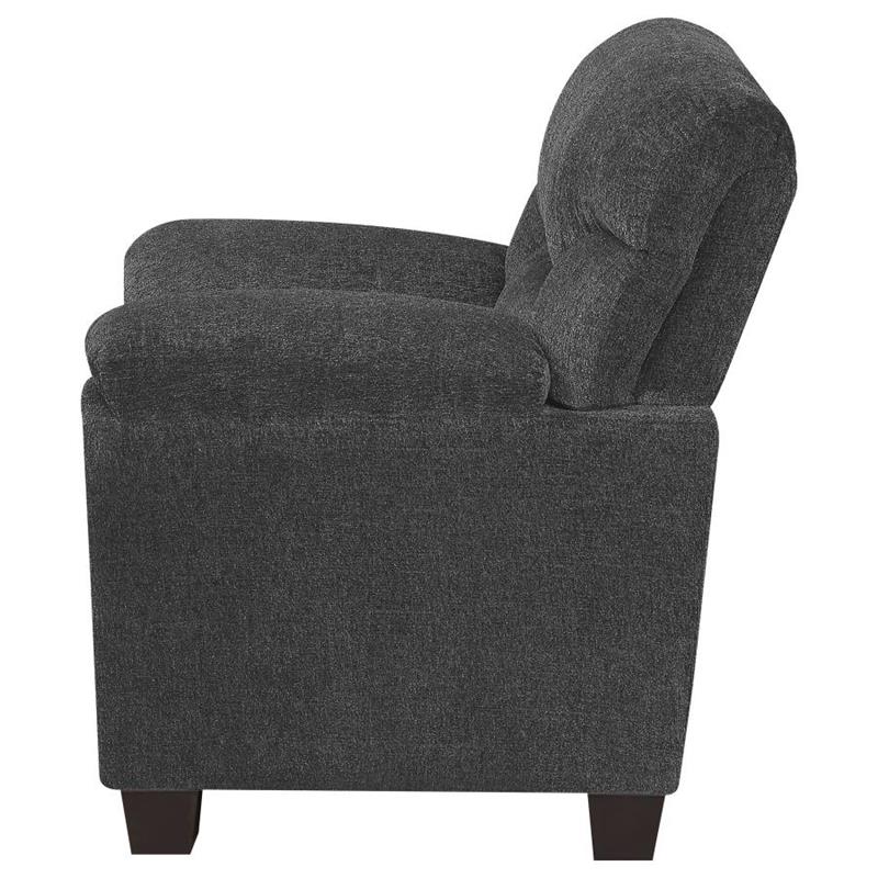 Clementine Upholstered Chair with Nailhead Trim Grey (506576)