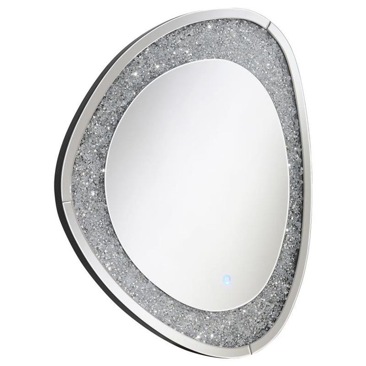 Mirage Acrylic Crystals Inlay Wall Mirror with LED Lights (961504)