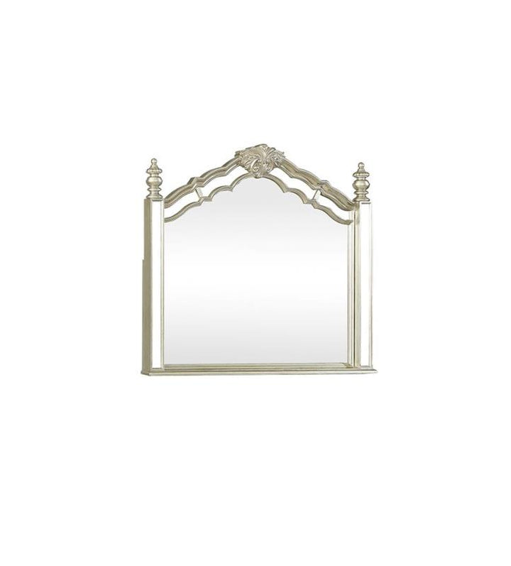 Heidi Arched Dresser Mirror Metallic Platinum (222734)