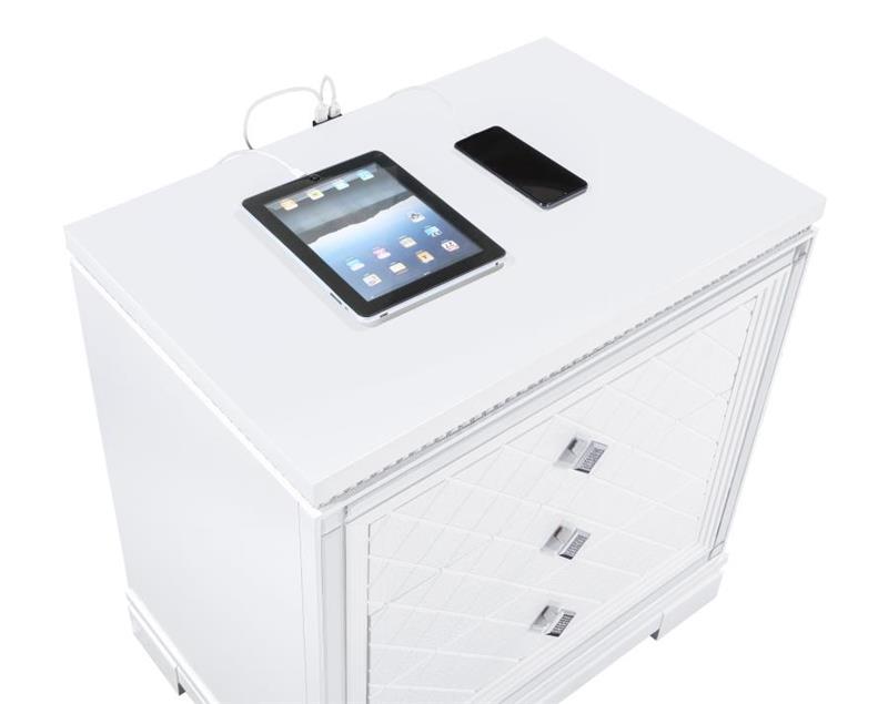 Eleanor Rectangular 2-drawer Nightstand White (223562)