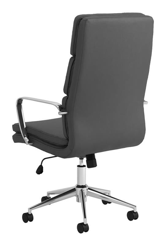 Ximena High Back Upholstered Office Chair Grey (801745)