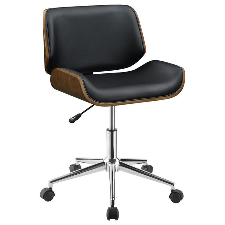 Addington Adjustable Height Office Chair Black and Chrome (800612)