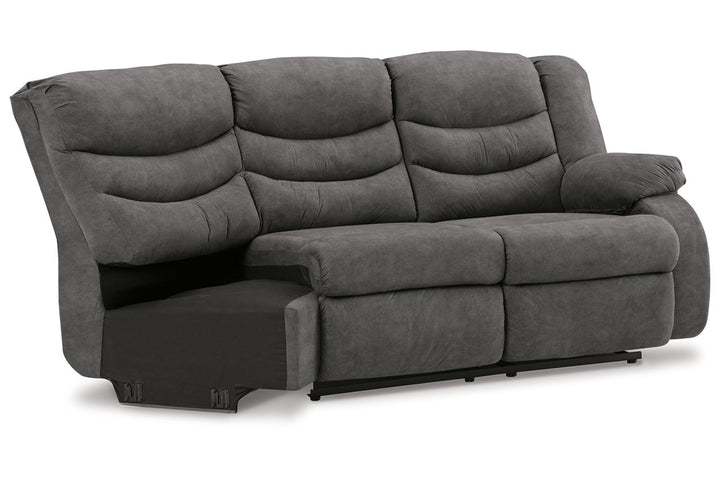 Partymate Right-Arm Facing Reclining Loveseat with Half Wedge (3690350)