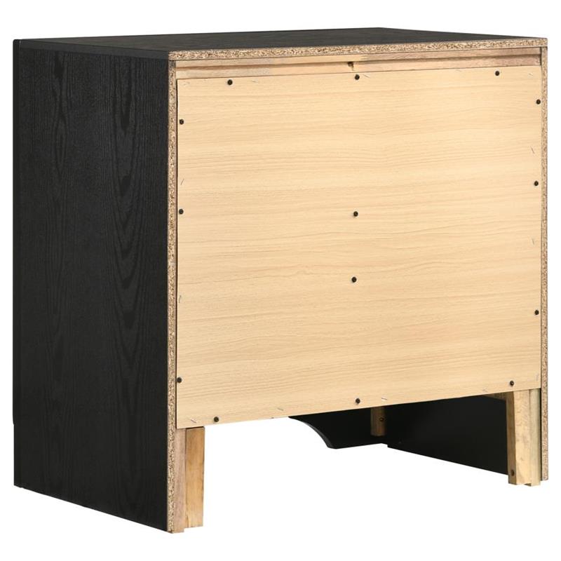 Miranda 2-drawer Nightstand Tray Black (206362)