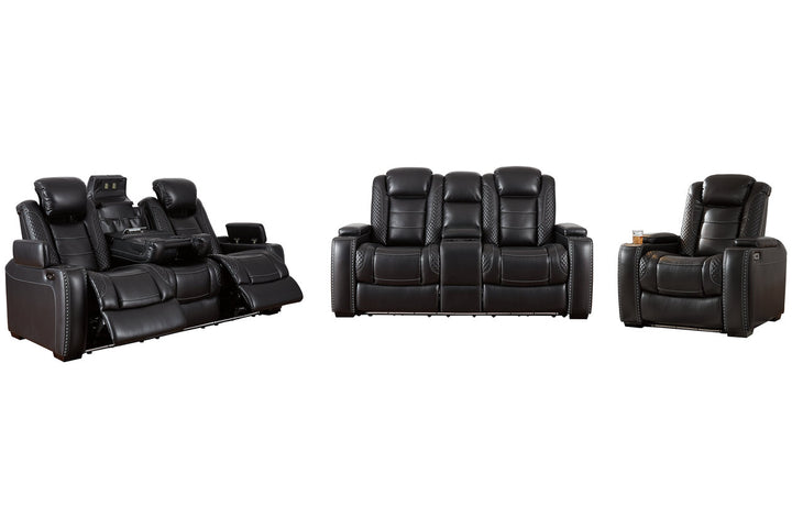 Party Time Power Reclining Sofa and Loveseat with Power Recliner (37003U3)