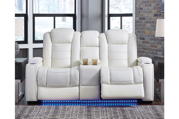 Party Time Power Reclining Sofa and Loveseat with Power Recliner (37004U4)