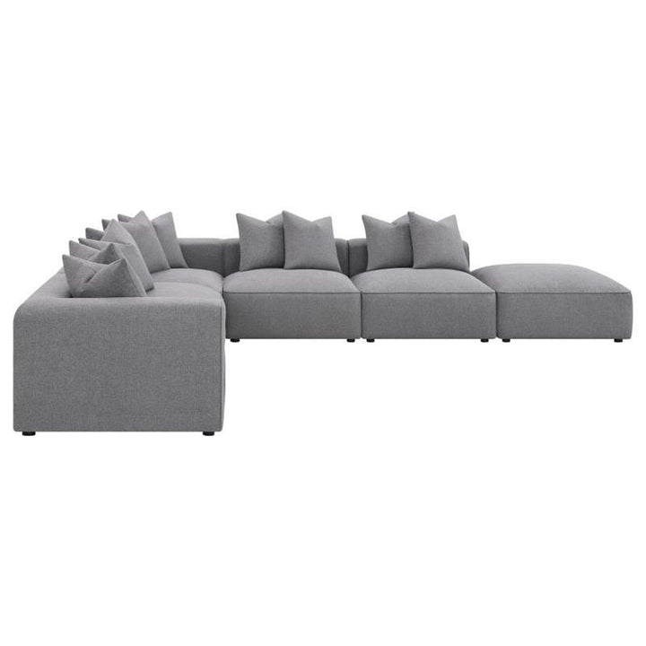 Jennifer 6-piece Tight Seat Modular Sectional Grey (551594-SET)