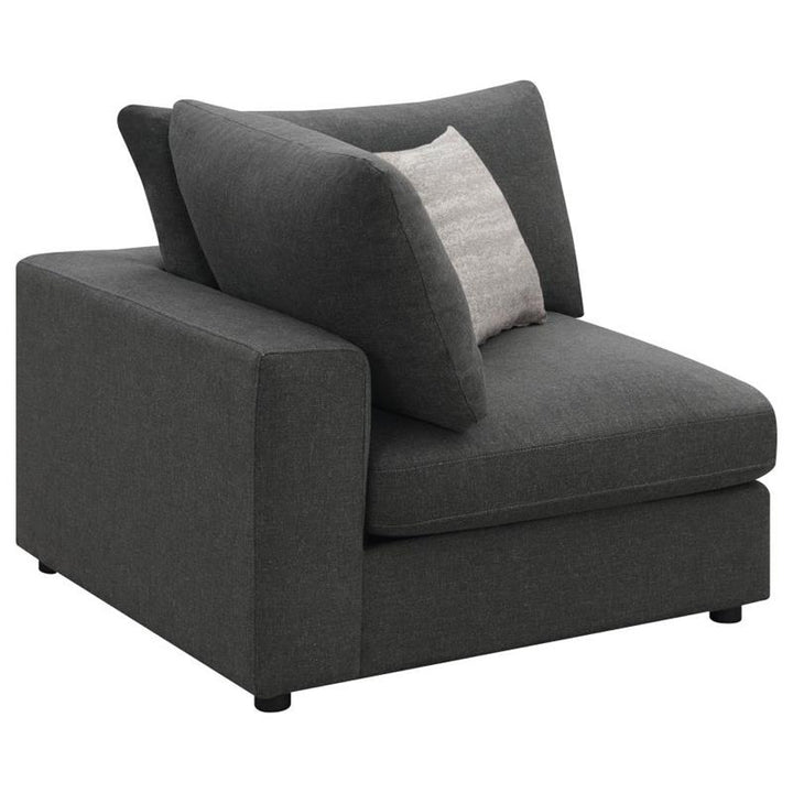 Serene Upholstered Corner Charcoal (551325)