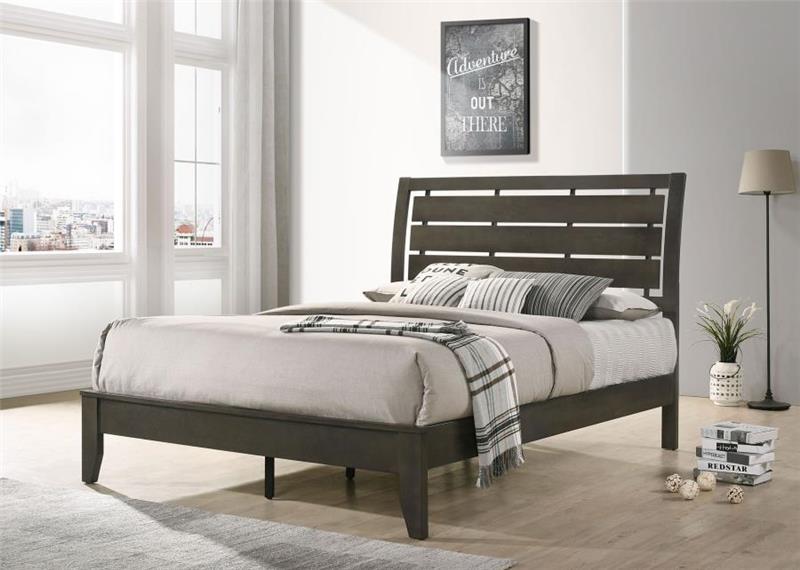 Serenity Queen Panel Bed Mod Grey (215841Q)