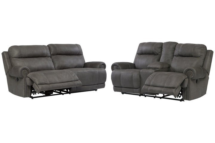 Austere Reclining Sofa and Loveseat (38401U3)