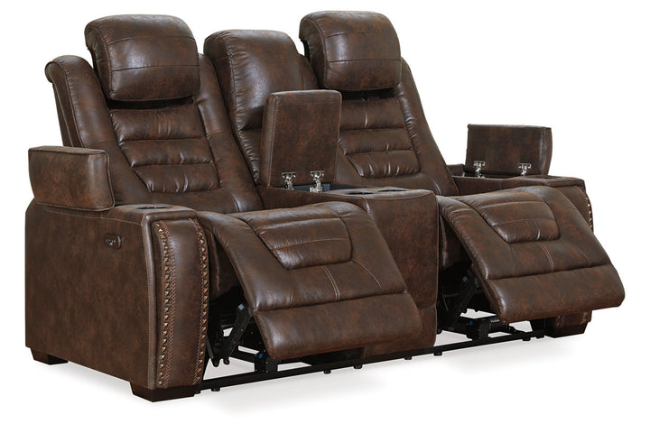 Game Zone Power Reclining Loveseat with Console (3850118)