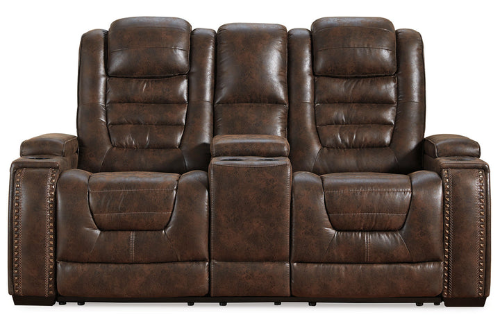 Game Zone Power Reclining Loveseat with Console (3850118)