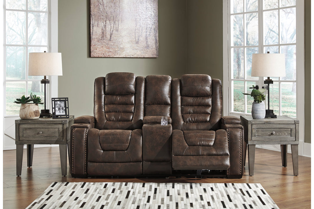 Game Zone Power Reclining Loveseat with Console (3850118)