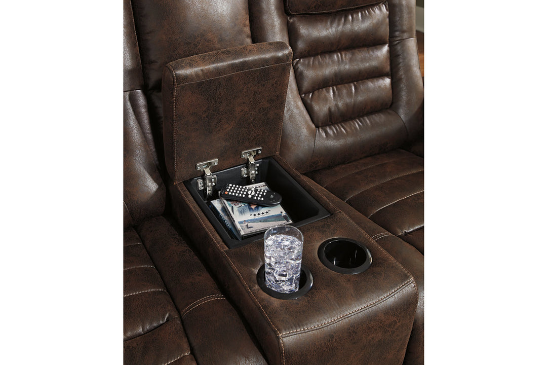 Game Zone Power Reclining Loveseat with Console (3850118)