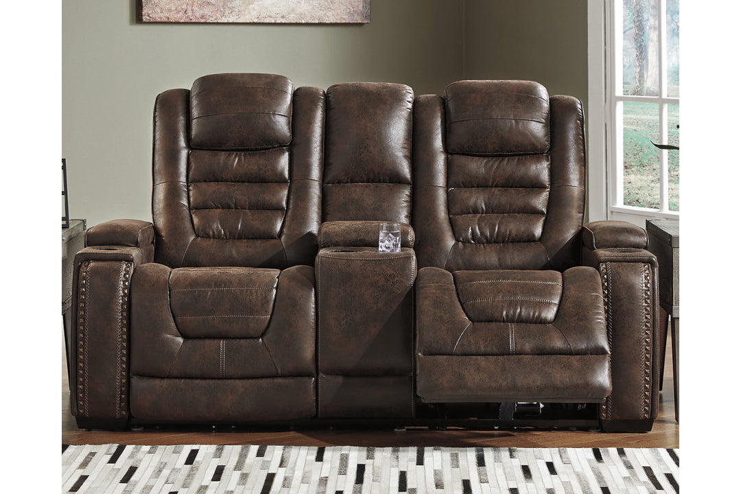 Game Zone Power Reclining Loveseat with Console (3850118)