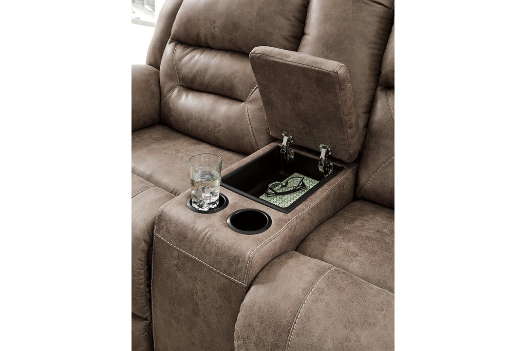 Stoneland Power Reclining Loveseat with Console (3990596)