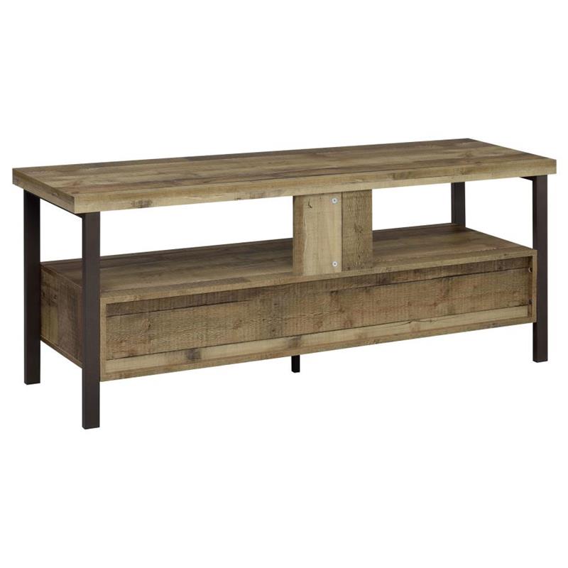 Ruston 59" 2-drawer TV Console Weathered Pine (721881)