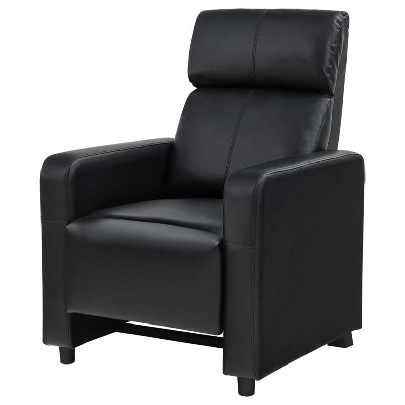 Toohey Home Theater Push Back Recliner Black (600181)