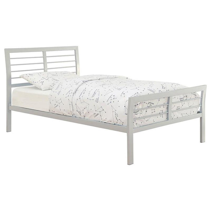 Cooper Queen Metal Bed Silver (300201Q)