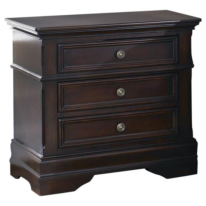 Cambridge Carved Bedroom Set Cappuccino (203191Q-S5)