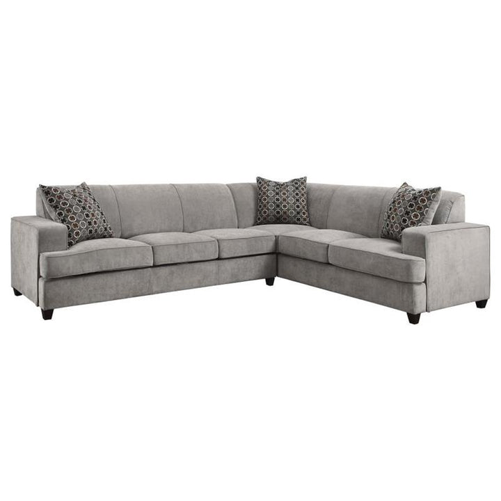 Tess L-shape Sleeper Sectional Grey (500727)