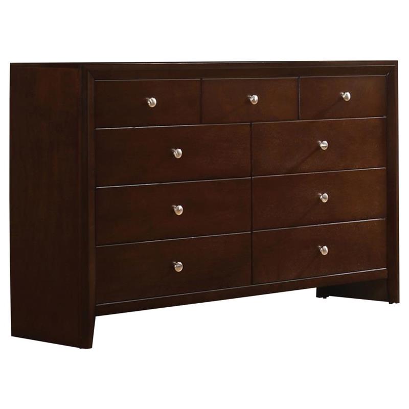 Serenity Panel Bedroom Set Rich Merlot (201971KE-S5)