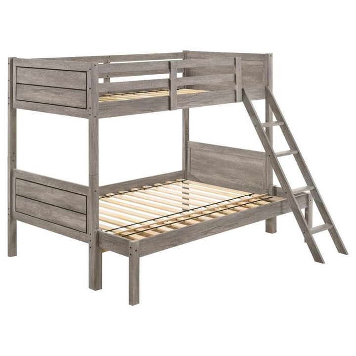 Ryder Twin Over Full Bunk Bed Weathered Taupe (400819)