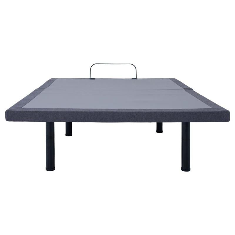 Clara Full Adjustable Bed Base Grey and Black (350131F)