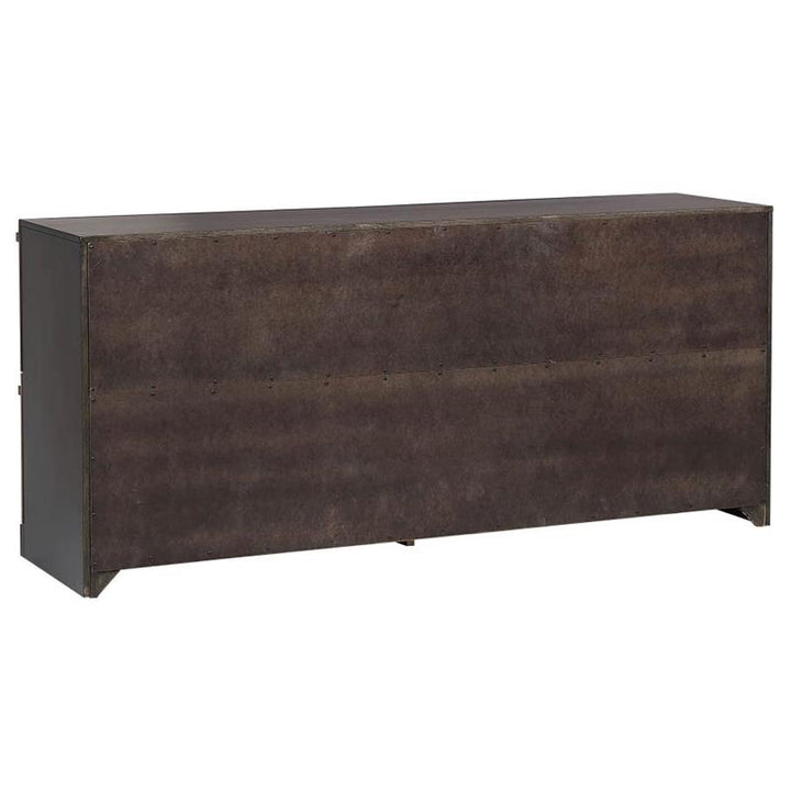 Azalia 4-drawer Dresser Black and Walnut (224283)