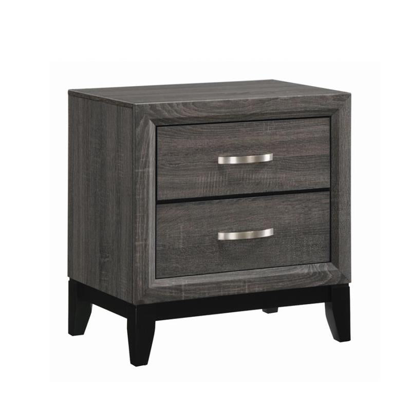 Watson Bedroom Set Grey Oak and Black (212421Q-S5)