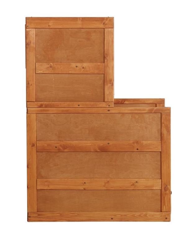 Wrangle Hill 4-drawer Stairway Chest Amber Wash (460098)