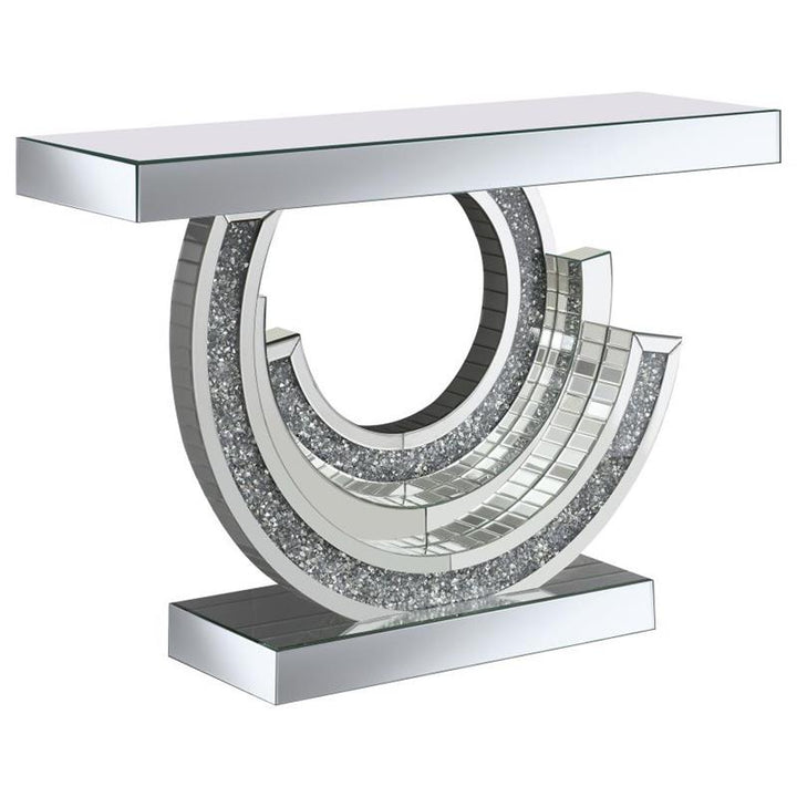 Imogen Multi-dimensional Console Table Silver (953422)