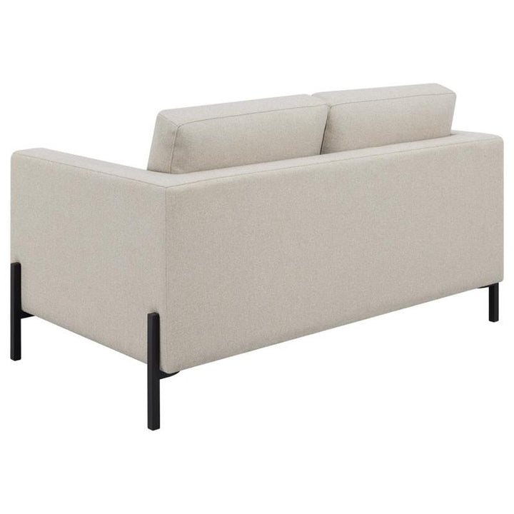 Tilly 2-piece Upholstered Track Arms Sofa Set Oatmeal (509901-S2)