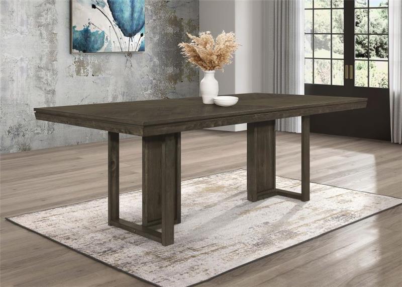 Kelly Rectangular Dining Table Dark Grey (107961)