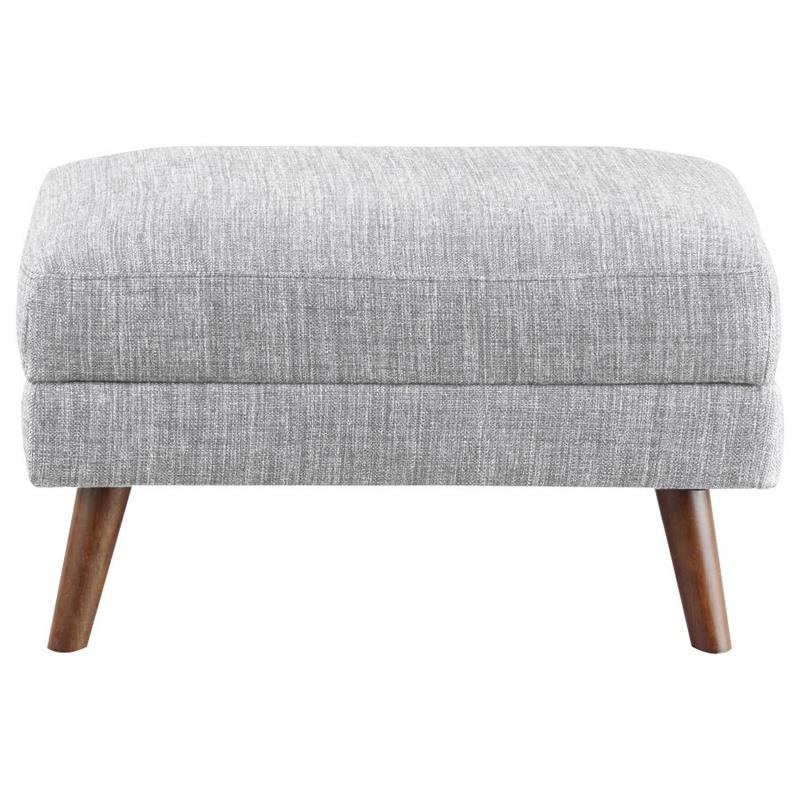 Churchill Ottoman with Tapered Legs Grey (551303)