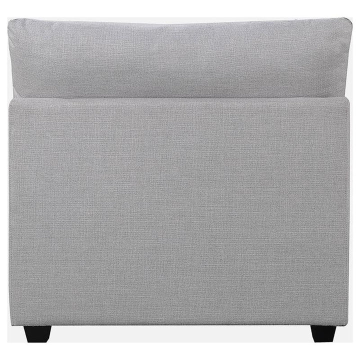 Cambria Upholstered Armless Chair Grey (551511)