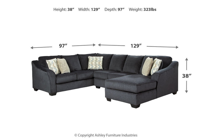 Eltmann 3-Piece Sectional with Chaise (41303S6)